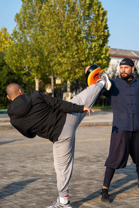 Training at the Shaolin academy