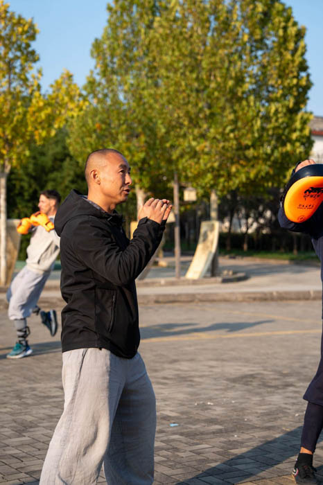 Training at the Shaolin academy