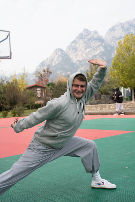 Training at the Shaolin academy